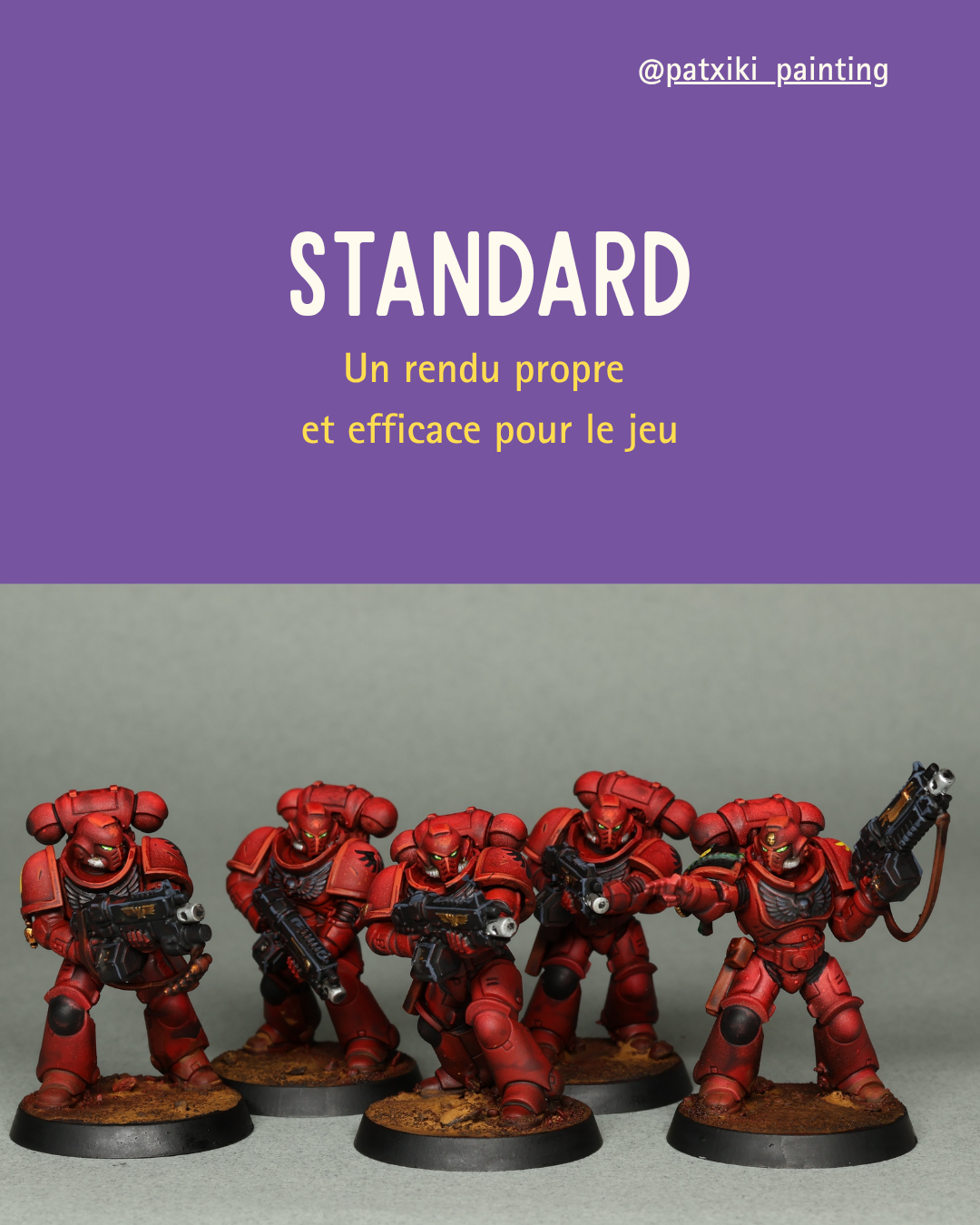 Exemple du niveau de peinture Standard